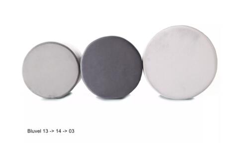 Пуф SIGNAL DOTI B Velvet Bluvel 03 светло-серый