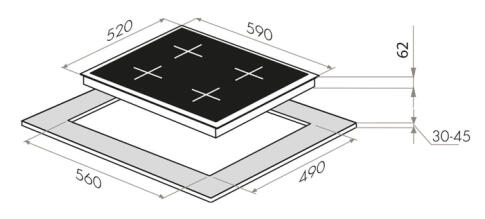 Поверхность индукционная MAUNFELD EVI.594-BK
