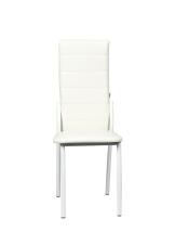 Стул ВВР Прага белый/белый, экокожа