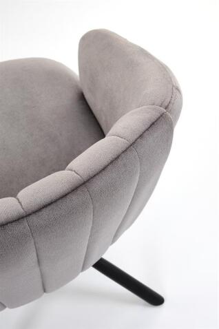 Стул HALMAR K533 серый/черный, поворотный