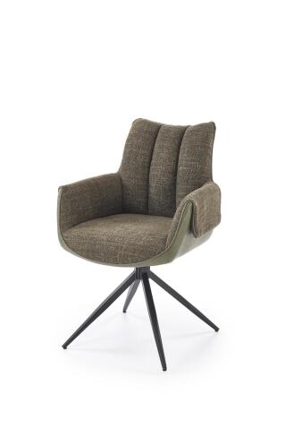 Стул HALMAR K579 зеленый/черный, поворотный