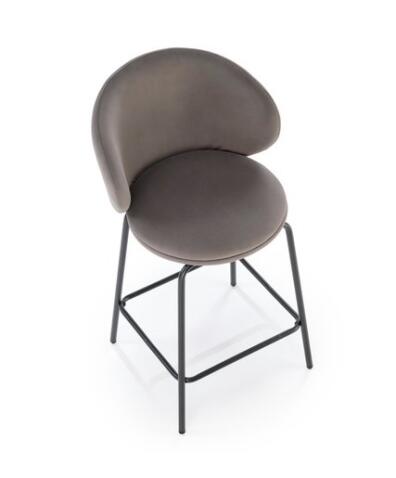 Стул барный HALMAR H121 серый/черный