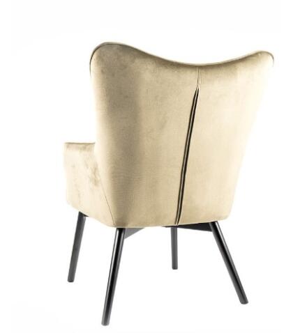 Кресло SIGNAL CARMEN Velvet Bluvel 77 оливковый/черный мат