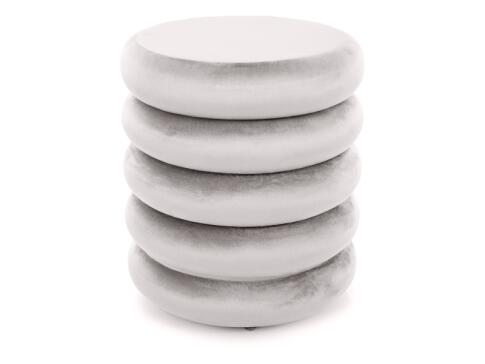 Пуф SIGNAL CALVI Velvet светло-бежевый