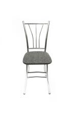 Стул ВВР Трилогия серый/хром, рогожка