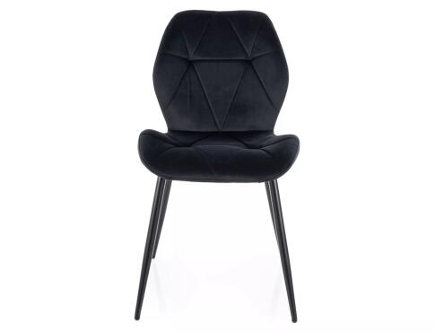 Стул SIGNAL RICK Velvet Bluvel 19 черный/черный