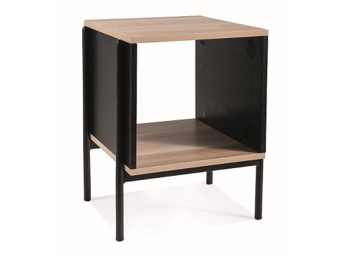 Стол журнальный SIGNAL KARINA B дуб/черный мат 40/40