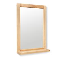 Зеркало с полкой Sheffilton Альберо SHT-М2 артикул 3P-03 прозрачный лак