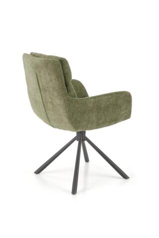 Стул HALMAR K495 оливковый/черный, поворотный