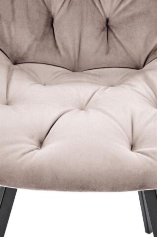 Стул HALMAR K519 бежевый/черный, поворотный