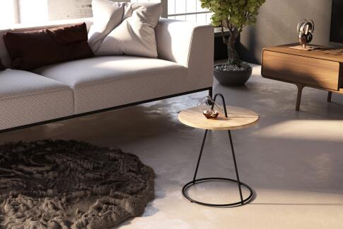 Стол журнальный Sheffilton SHT-CT36 артикул SHT-СЖ18 дуб тортуга/черный муар