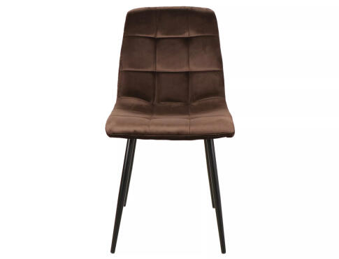 Стул SIGNAL MILA Velvet Bluvel 48 коричневый/черный мат