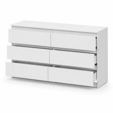 Комод NN Мебель (МС Денвер К) Серия 2 Белый, 6 ящ. (1,38м) SAFE