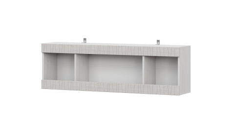 Полка навесная SV-МЕБЕЛЬ (МС Гамма 20 К) (1300) Серия №4 Ясень анкор  светлый