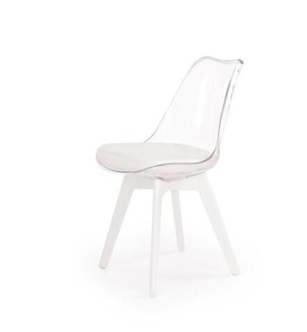 Стул HALMAR K245 белый/бесцветный