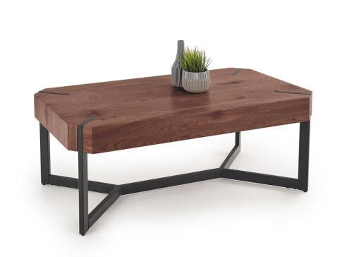 Стол журнальный HALMAR LAVIDA орех/черный