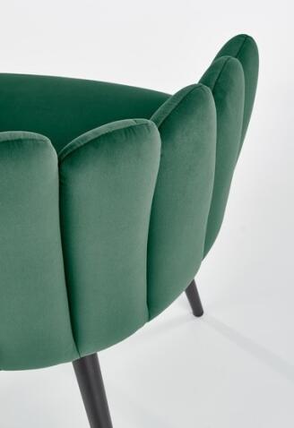 Стул HALMAR K410 темно-зеленый/черный
