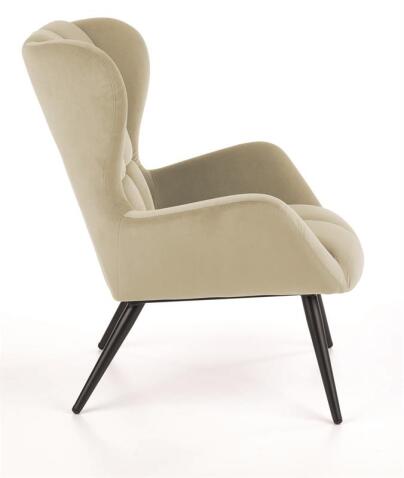 Кресло HALMAR TYRION бежевый/черный