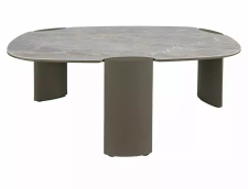 Стол журнальный SIGNAL ADORO A Ceramic серый Grigio/медный 118/75