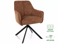 Стул SIGNAL NOTTI Leo 35 коричневый/черный, поворотный