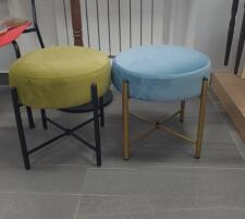 Банкетка Sheffilton SHT-B4 артикул Б-7 фисташковый/черный муар