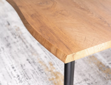 Стол обеденный SIGNAL FRESNO дуб артизан/черный 150-210/90