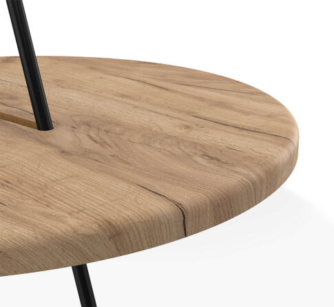 Стол журнальный Sheffilton SHT-CT36 артикул SHT-СЖ18 дуб тортуга/черный муар