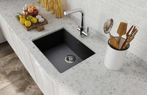 Мойка кухонная AQUASANITA Fast SQF 103 601 AW black metallic