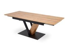Стол обеденный HALMAR FANIS натуральный/черный 160-220/90 Стол обеденный HALMAR FANIS натуральный/черный 160-220/90