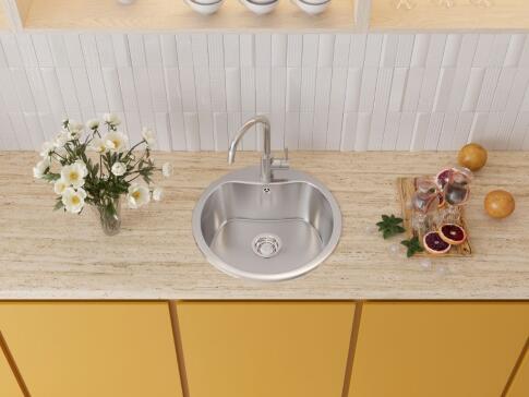 Кухонная мойка из нержавейки Omoikiri Saroma 51-IN нержавеющая сталь
