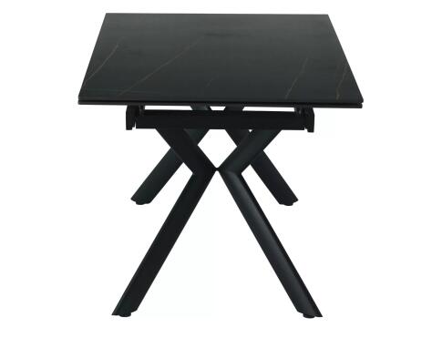 Стол обеденный SIGNAL NORTON черный/черный 160-240/90