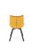 Стул HALMAR K520 горчичный/черный, поворотный