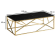 Стол журнальный SIGNAL ESCADA A II эффект черного мрамора/золотой, 120/60/40