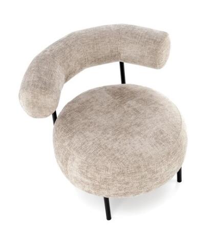 Кресло HALMAR HAZARD бежевый/черный