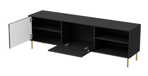 Тумба под теле/видео аппаратуру HALMAR BULLET RTV-1 180 черный/золотой