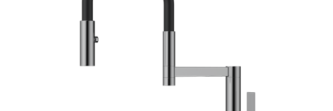 Смеситель для кухни Omoikiri Osaka BN-BL нержавеющая сталь