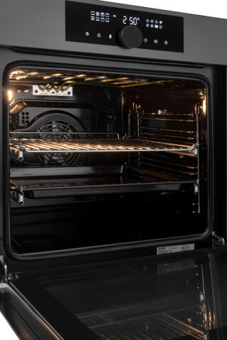 Духовой шкаф электрический ZORG TECHNOLOGY MUN616 black+gray