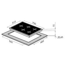 Поверхность газовая MAUNFELD EGHE.75.33CBG2.R/G