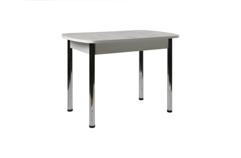 Стол ВВР Раздвижной пластиковый Бискайская сосна/Прямое хром, 110-150/70