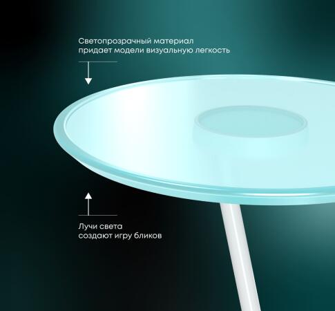 Стол журнальный Sheffilton SHT Айс-коун небесно-голубой