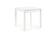 Стол обеденный HALMAR GRACJAN белый/белый 80-160/80