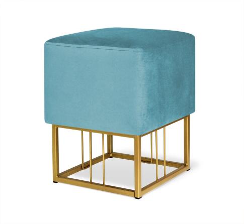 Банкетка Sheffilton SHT-B9 артикул Б-10 голубая пастель/золото Банкетка Sheffilton SHT-B9 артикул Б-10 голубая пастель/золото