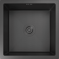 Кухонная мойка из нержавеющей стали GRANFEST METAL 4444 PVD графит