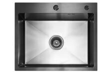 Кухонная мойка из нержавейки BLANTEK FS-5848B Nano black ECO