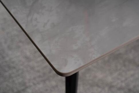 Стол обеденный SIGNAL IVY серый/черный 140/80