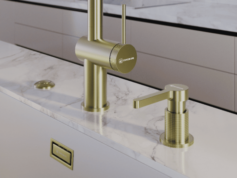 Смеситель для кухни Omoikiri Tahara SB LG золото