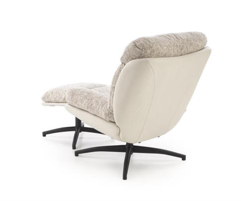 Комплект HALMAR KRONOS (кресло+подставка для ног) бежевый/разноцветный