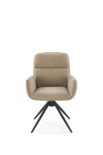 Стул HALMAR K574 темно-бежевый/черный, поворотный