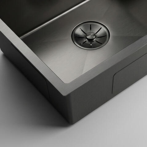 Кухонная мойка из нержавейки BLANTEK VS-5650B Nano black