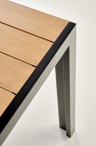 Стол обеденный HALMAR FIERRO P коричневый/черный